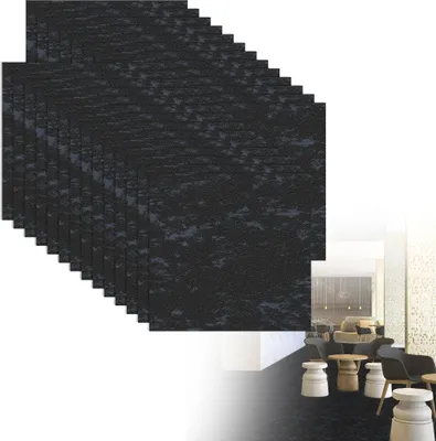 Obrázek produktu pro LZQ Samolepicí vinylová dlažba, design "peel and stick", 30x30 cm, do kuchyně, obývacího pokoje a koupelny, 54 kusů (5,02 m²), námořnická modř