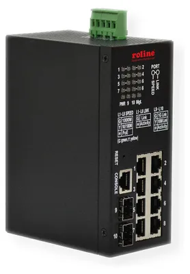 Obrázok produktu pre ROLINE 21.13.1137, Riadený, L2, Gigabit Ethernet (10/100/1000), Podpora napájania cez Ethernet (PoE)