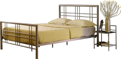 Produktbild von Metall-Doppelbett 160x200 cm, inklusive Lattenrost, Breite 165 cm, Höhe 89 cm