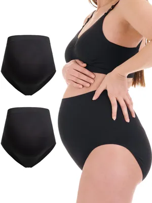 Zdjęcie produktu dla Herzmutter, bielizna do karmienia, majtki ciążowe, bezszwowe, 2 sztuki, certyfikat OekoTex, model 5820