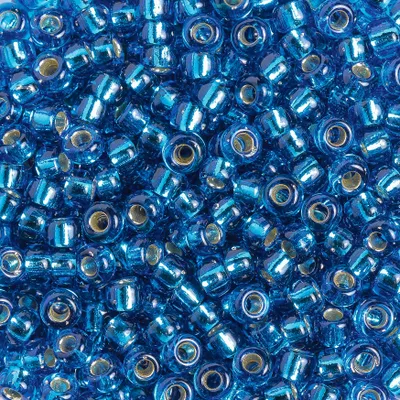 Produktbild von Miyuki-Rocailles, 2,5 mm, 12 g silverlined turquois