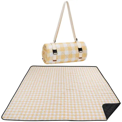 Obrázok produktu pre Omgoods – Veľká, vodeodolná pikniková deka, 203 x 203 cm, skladacia a umývateľná