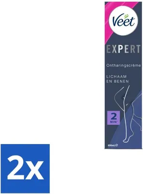 Produktbild von Veet Expert Haarentfernungscreme Beine 200 ml - Vorteilspack - 2 Stücke