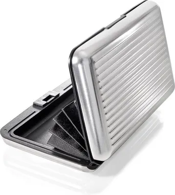 Produktbild von Famanu Kreditkartenhalter Aluminium - RFID/NFC Schutz - Silber