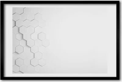 Produktbild von Bild 60x40 MDF-Rahmen, Wandkunst Hexagone Hintergrund