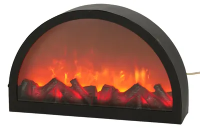 Obrázok produktu pre Dekoratívne krbové ohnisko s efektom plameňa, napájanie cez USB, rozmer 41 x 10 x 25 cm