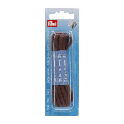 Obrázek produktu pro Šňůrové tkaničky 5 mm, 90 cm, hnědé