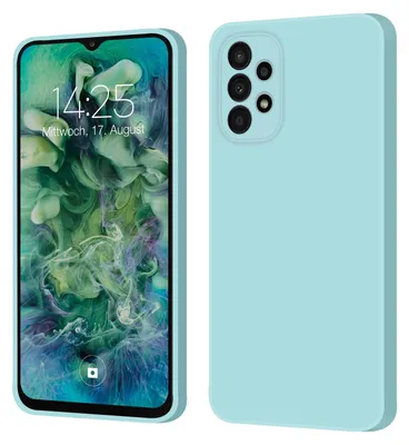 Produktbild von Hülle für Samsung Galaxy A33 5G Case Cover Bumper Smartphone Softgrip Schutzhülle Farbe: Hellblau