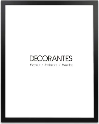 Image de Cadre photo FRAMAI® 40 x 50 cm, noir, en MDF, cadre écologique avec verre acrylique incassable, crochets et support