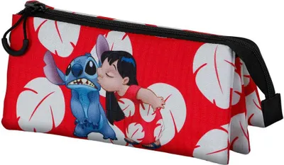 Produktbild von Karactermania Lilo and Stitch Kiss, Weiches Federmäppchen, Mehrfarbig, Abbildung, Mädchen, Reißverschluss, Kind