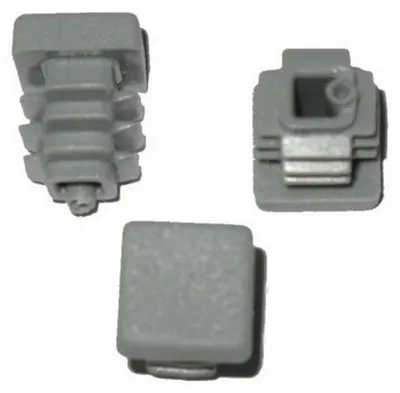 Produktbild von 50 Stück - Lamellenstopfen Vierkantrohrstopfen 20 x 20 mm (Außen) Stopfen - GRAU