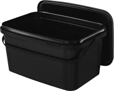Imagen del producto de Cubos de plástico de 5 litros con tapa | Herméticos y resistentes al agua | Ideales para alimentos y uso doméstico