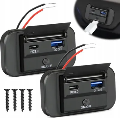 Produktbild von Schnelles USB Ladegerät 12/24V Kfz, Boot, Motorrad Steckdose