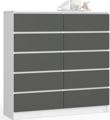 Obrázok produktu pre raumhirsch Vysoká komoda s 120 cm, s 10 zásuvkami. Komoda, skrinka, príborník, výška 121 cm