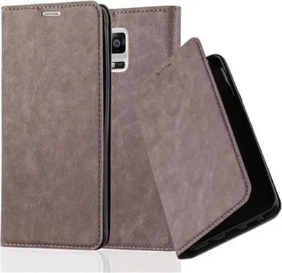 Immagine prodotto di Cadorabo custodia per Samsung Galaxy NOTE 4 custodia protettiva in marrone custodia per cellulare cover chiusura magnetica