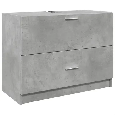 Produktbild von Waschbeckenunterschrank Betongrau 78x37x59 cm Holzwerkstoff