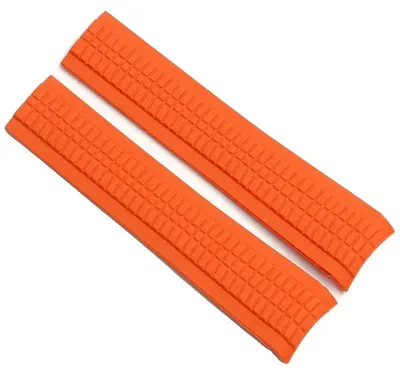 Immagine prodotto di Cinturino per orologio, in silicone, impermeabile, arancione - senza logo, 21 mm-a