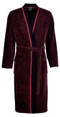 Produktbild von Herren Bademantel Kimono in Rot-Schwarz - Größe 92 XL