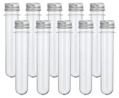 Imagen del producto de Tubos de ensayo para almacenamiento y proyectos de bricolaje, 60 unidades