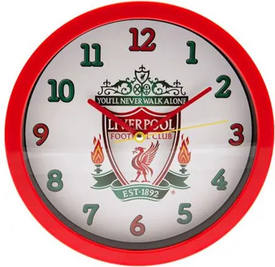 Productafbeelding van Liverpool FC - Wapen klok voor aan de muur, model BS6243 (één maat) (rood/wit)