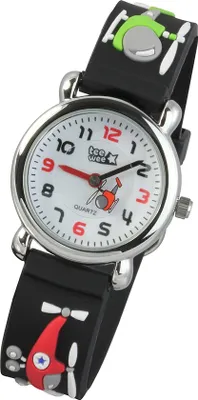Immagine prodotto di Orologio Tee-Wee per bambini elicottero cinturino in gomma nero orologio analogico UW887S