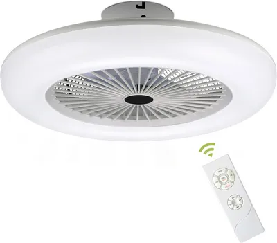 Image de ventilateur de plafond 80W Lumière/ Ventilateur commutable séparément Plafonnier silencieux