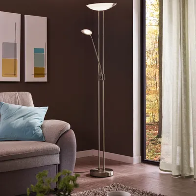 Produktbild von EGLO Baya led, Nickel, Weiß, Schlafzimmer, Wohnzimmer, Glas, Kunststoff, Stahl, IP20, II, LED