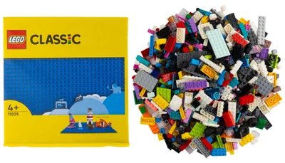 Produktbild von LEGO® City Mega-Bauspaß 1000 bunte Bausteine, Sondersteine + 1 blaue Platte - NEU! Teile 1000x