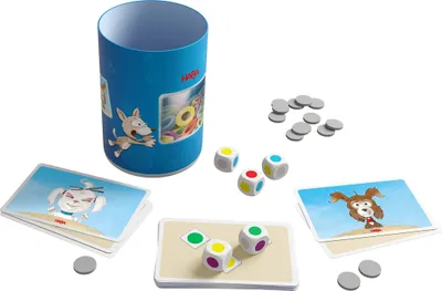Produktbild von Haba Spiel Würfelbecher Wow Wau pädagogisches Kinderspiel mehrfarbig