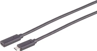 Produktbild von S/CONN maximum connectivity USB C-C Kabel--USB-C Verlängerungskabel, 3.2 Gen 2x2, 1m (13-44025)