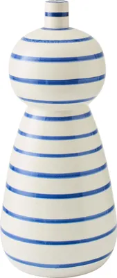 Produktbild von Blau-weiße Keramik-Vase, 17 cm breit, 50 cm hoch