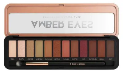 Zdjęcie produktu dla Profusion, Amber Eyes, Eyeshadow Palette, 12 g