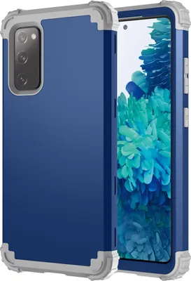 Produktbild von Galaxy S20 FE Hülle, 3 in 1 Hybrid PC TPU Stossfest Robust Schutzhülle für Samsung Galaxy S20 FE 5G Navy blau