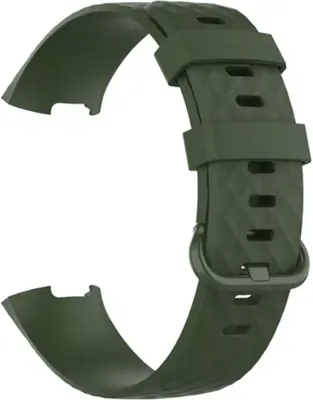 Produktbild von CHPN – Silikonarmband passend für Fitbit – Fitbit-Armband – passend für Charge 4 Charge 3 – Silikon – Grün – Größe M/L – Silikon