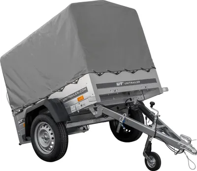 Zdjęcie produktu dla Przyczepka jednoosiowa 150x106 UNITRAILER GARDEN 150 KIPP ze stelażem H-800 i pokrowcem szarym
