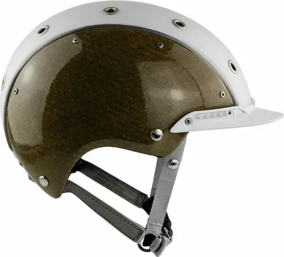 Produktbild von %%Casco Reithelm Champ-3 Flachsfaser-weißgrau, Größe:L 58-62 cm