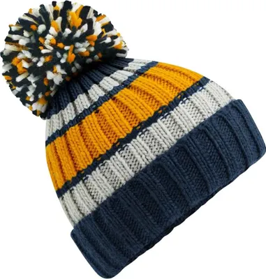 Immagine prodotto di Beechfield - Berretto "Hygge Striped" per uomo/donna unisex PC4694 (taglia unica) (senape/blu)