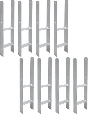 Produktbild von Yakimz Pfostenanker H-Anker H-Pfostenanker Pfostenträger Pfostenhalter 141mm 8 Stück