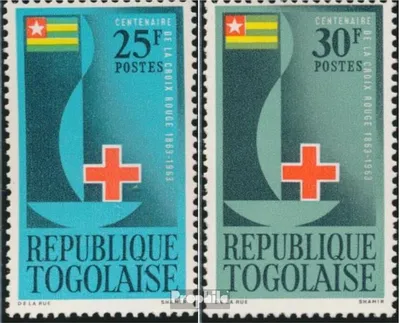 Produktbild von Briefmarken Togo 1963 Mi 371-372 (kompl.Ausg.) postfrisch Rotes Kreuz