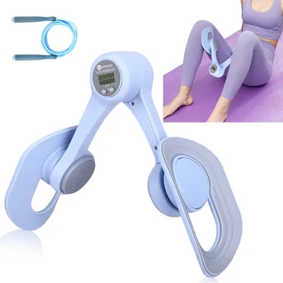 Produktbild von Beckenbodenmuskeltrainer, rutschfestes Design, 360° Drehung, Blau