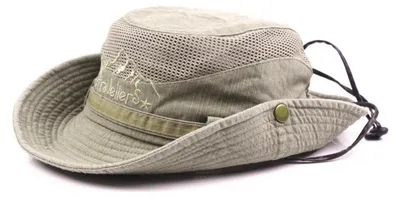Immagine prodotto di Cappello da uomo, color kaki, taglia 55-58, in cotone, con protezione UV, pieghevole