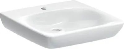 Produktbild von Geberit Selnova Comfort - Waschbecken 550x550 mm, barriererfrei, mit Hahnloch, ohne Überlauf, weiß 500.187.01.7