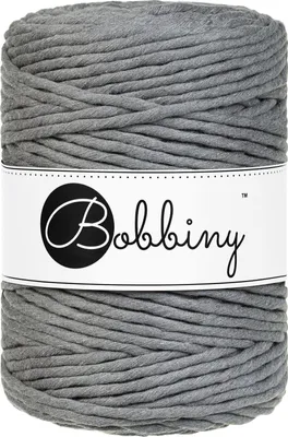 Image de Bobbins Macramé Cord 5 mm 100 m Stone Grey Cordon