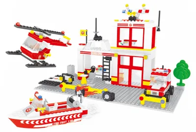 Produktbild von Kompatibles BLOXO-Baukasten: Feuerwehrstation, 368 Teile