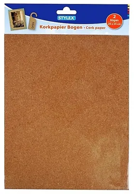 Produktbild von Stylex 41366 Korkpapier - 2 Bögen - 20 x 25 cm