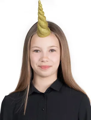 Produktbild von Einhorn Horn Gold Karneval Faschingskostüm Kinder