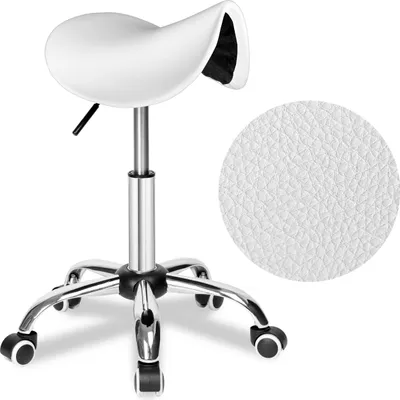 Obrázek produktu pro Bílé kosmetické a kadeřnické křeslo Stratum