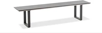 Produktbild von Niehoff - Gartenbank Nemo - HPL HPL Beton 200 x 40 cm Aluminium Anthrazit