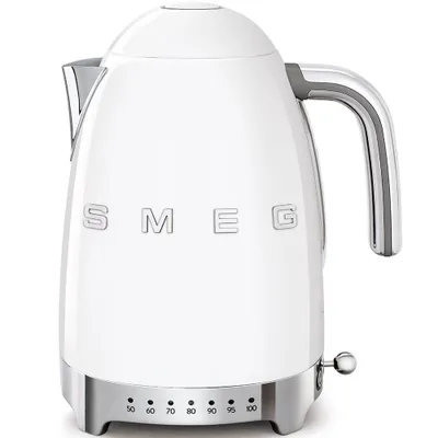 Produktbild von SMEG Wasserkocher mit Temperatureinstellung 50-100°C Edelstahl Kocher,2400,00 W, 360°Basis elektrischer Wasser Kocher mit Temperatureinstellung Metall