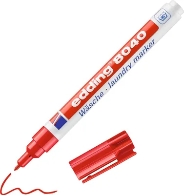 Produktbild von Edding e-8040 Wäschemarker rot 4-8040002